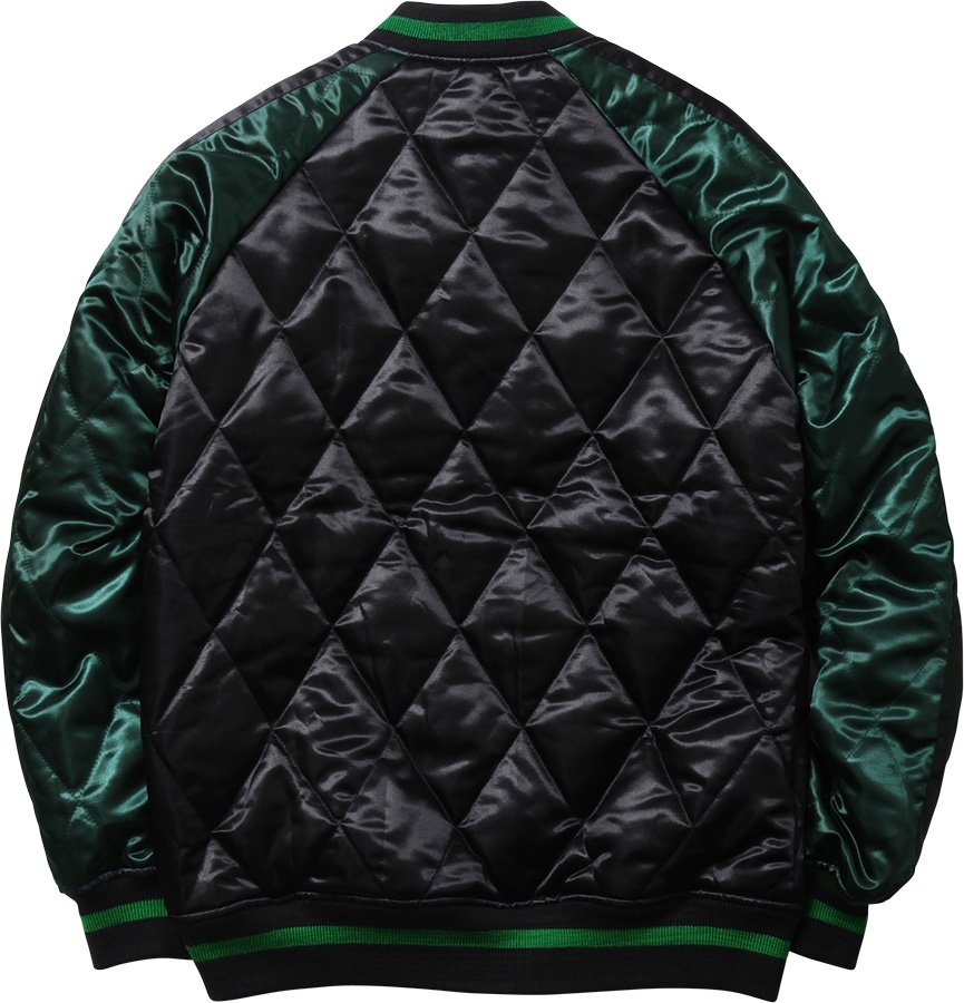 Quilted Satin Bomber view 3